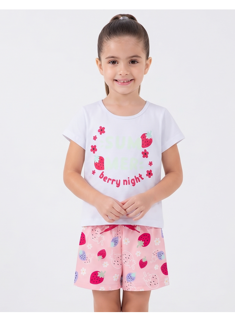 pijama infantil feminino meia malhasuplex sublimado berry night my dream girls 2