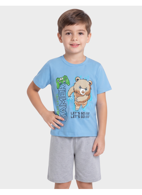 pijama infantil masculino meia malha next level primo s gueda 3