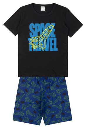 Pijama Juvenil Masculino Meia Malha/Meia Malha Poliéster Sublimada Space Travel - Primo's Gueda