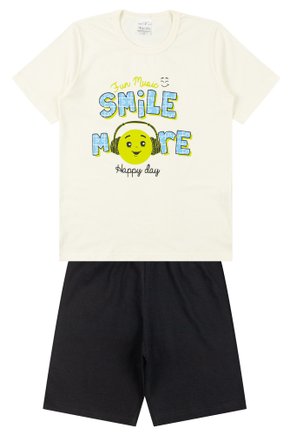 Pijama Juvenil Masculino Meia Malha Smile More - Primo's Gueda