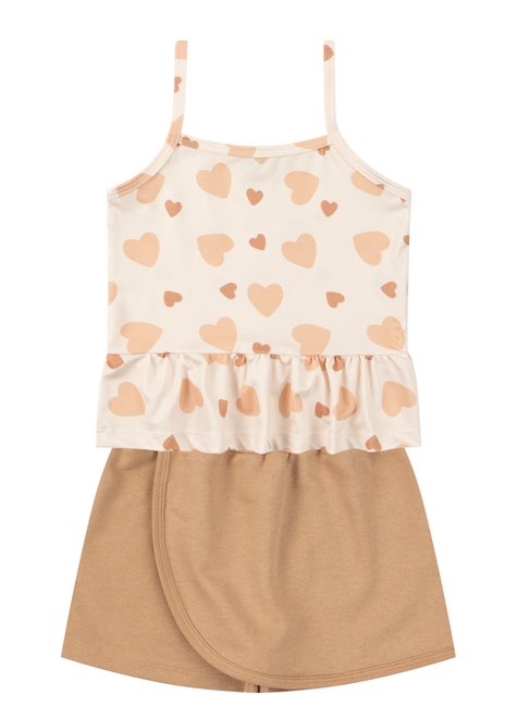 conjunto infantil feminino suplex sublimadomoletinho coracoes moda love 3