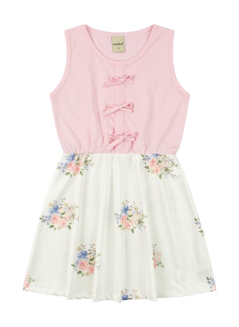 vestido infantil feminino meia malhasuplex sublimado flowers moda love