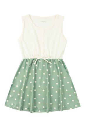 Vestido Infantil Feminino Meia Malha/Suplex Sublimado Bolinhas - Moda Love