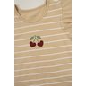 conjunto infantil feminino meia malhamoletinho cerejas moda love 4