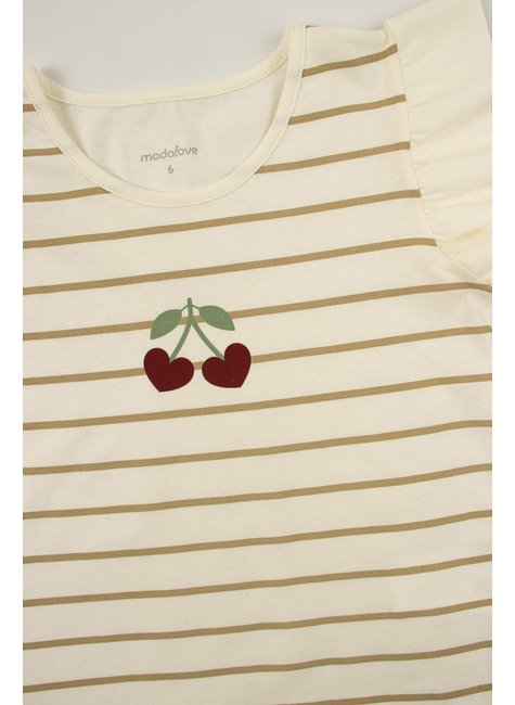 conjunto infantil feminino meia malhamoletinho cerejas moda love 14