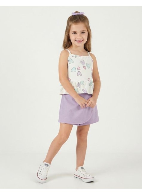 conjunto infantil feminino suplex sublimadomoletinho coracoes moda love
