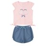 conjunto infantil feminino meia malhamoletinho love tennis moda love 6